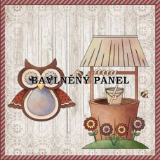 Bavlněná látka-panel A7365