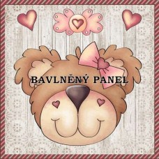 Bavlněná látka-panel A7372