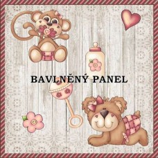 Bavlněná látka-panel A7376
