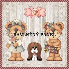 Bavlněná látka-panel A7396