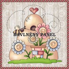 Bavlněná látka-panel A7401
