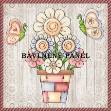 Bavlněná látka-panel A7402