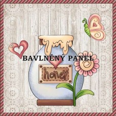 Bavlněná látka-panel A7404