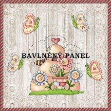 Bavlněná látka-panel A7405