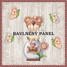 Bavlněná látka-panel A7406