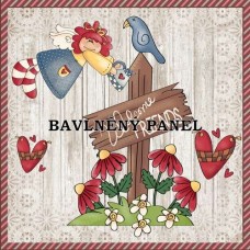 Bavlněná látka-panel A7436