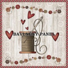 Bavlněná látka-panel A7444