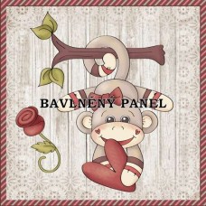 Bavlněná látka-panel A7452