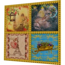 BAVLNĚNÝ PANEL - SADA 22 x 23 cm  2GS174