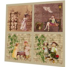 BAVLNĚNÝ PANEL - SADA 22 x 23 cm  2GS192