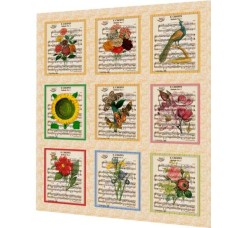 BAVLNĚNÝ PANEL - SADA 34 x 38 cm  2NS95