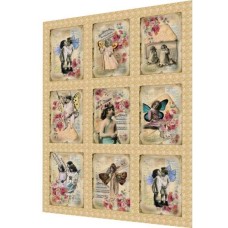 BAVLNĚNÝ PANEL - SADA 30 x 37 cm  2NS124