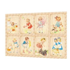 BAVLNĚNÝ PANEL - SADA 42,5 x 62 cm  4VNS157