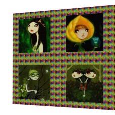 BAVLNĚNÝ PANEL - SADA 30 x 30 cm  3GS244