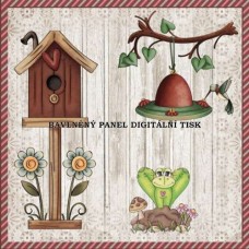Bavlněná látka-panel A7834