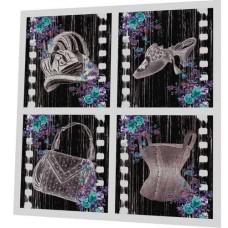 BAVLNĚNÝ PANEL - SADA 21 x 22 cm  2GS255