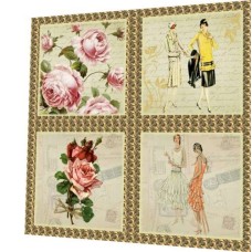 BAVLNĚNÝ PANEL - SADA 29 x 29 cm  5GS15