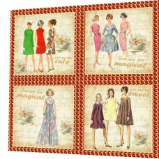 BAVLNĚNÝ PANEL - SADA 29 x 29 cm  5GS25