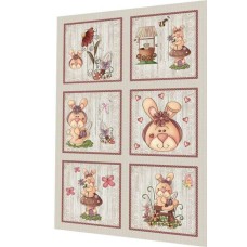 BAVLNĚNÝ PANEL - SADA 27 x 40 cm  MD37