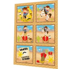 BAVLNĚNÝ PANEL - SADA 27 x 36 cm  4DG47