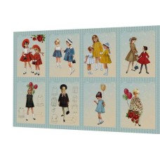 BAVLNĚNÝ PANEL - SADA 40 x 60 cm  KV174