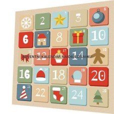ADVENT.KALENDÁŘ-PANEL 35 X 35 cm NA OBJEDNÁVKU  AK4