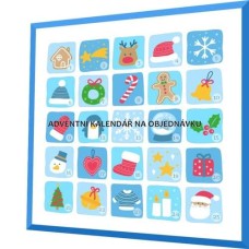 ADVENT.KALENDÁŘ-PANEL 35 X 35 cm NA OBJEDNÁVKU  AK13