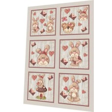 BAVLNĚNÝ PANEL - SADA 27 x 39 cm  MD51