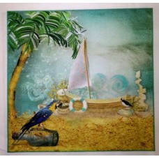BAVLNĚNÝ PANEL - VELKÝ 22 x 22 cm  3LP54