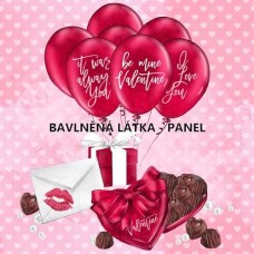 BAVLNĚNÝ PANEL - 16 x 16 cm KOLEKCE LOVE     FCM52