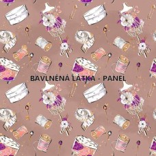 BAVLNĚNÝ PANEL - 16 x 16 cm KOLEKCE ŠICÍ DÍLNA   FCM75