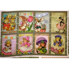 Bavlněný panel - sada 30 x 44 cm  VES77