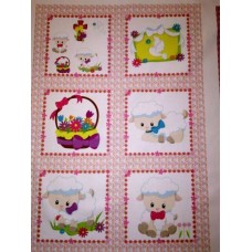 Bavlněný panel - sada 34 x 50 cm  VES132