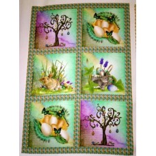 Bavlněný panel - sada 34 x 50 cm  VES149