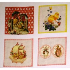 Bavlněný panel - sada 19 x 19 cm  VES164