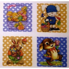 Bavlněný panel - sada 19 x 19 cm  VES166