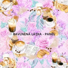 BAVLNĚNÝ PANEL-16 x 16 cm KOLEKCE KAFE PAŘÍŽ FCM123