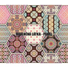 BAVLNĚNÁ LÁTKA - panel 41 X 48 cm   MAN 866