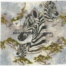 BAVLNĚNÝ PANEL zebra 16 x 16 cm FCM150