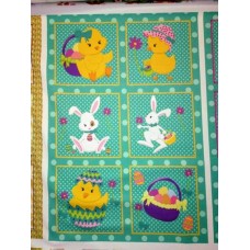 Bavlněný panel 24 x 36 cm -  VELIKONOCE -  VEB97