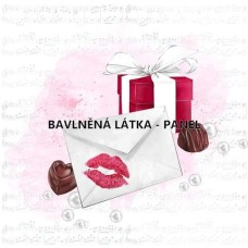 BAVLNĚNÝ PANEL - 15 x 15 cm KOLEKCE LOVE   FCM180