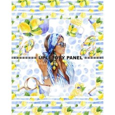 Úpletový panel KOLEKCE BOHO CITRON - 60 X 75 CM ÚP93