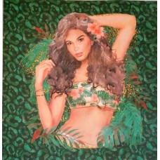 POLYBAVLNA-panel 35x35 cm  TROPICAL FASHION  PBA40