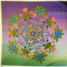BAVLNĚNÁ LÁTKA - panel 35 X 35 cm  3MAN74
