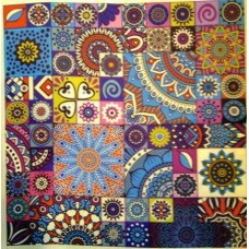 BAVLNĚNÁ LÁTKA - panel 35 X 35 cm  3MAN102