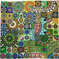 BAVLNĚNÁ LÁTKA - panel 35 X 35 cm  3MAN103