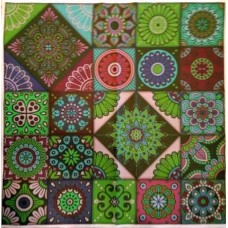 BAVLNĚNÁ LÁTKA - panel 35 X 35 cm  3MAN107