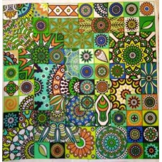 BAVLNĚNÁ LÁTKA - panel 35 X 35 cm  3MAN121