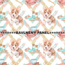 BAVLNĚNÝ PANEL  25 x 25 cm  4LP383