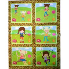 BAVLNĚNÝ PANEL - SADA 26 x 37 cm  6DG74